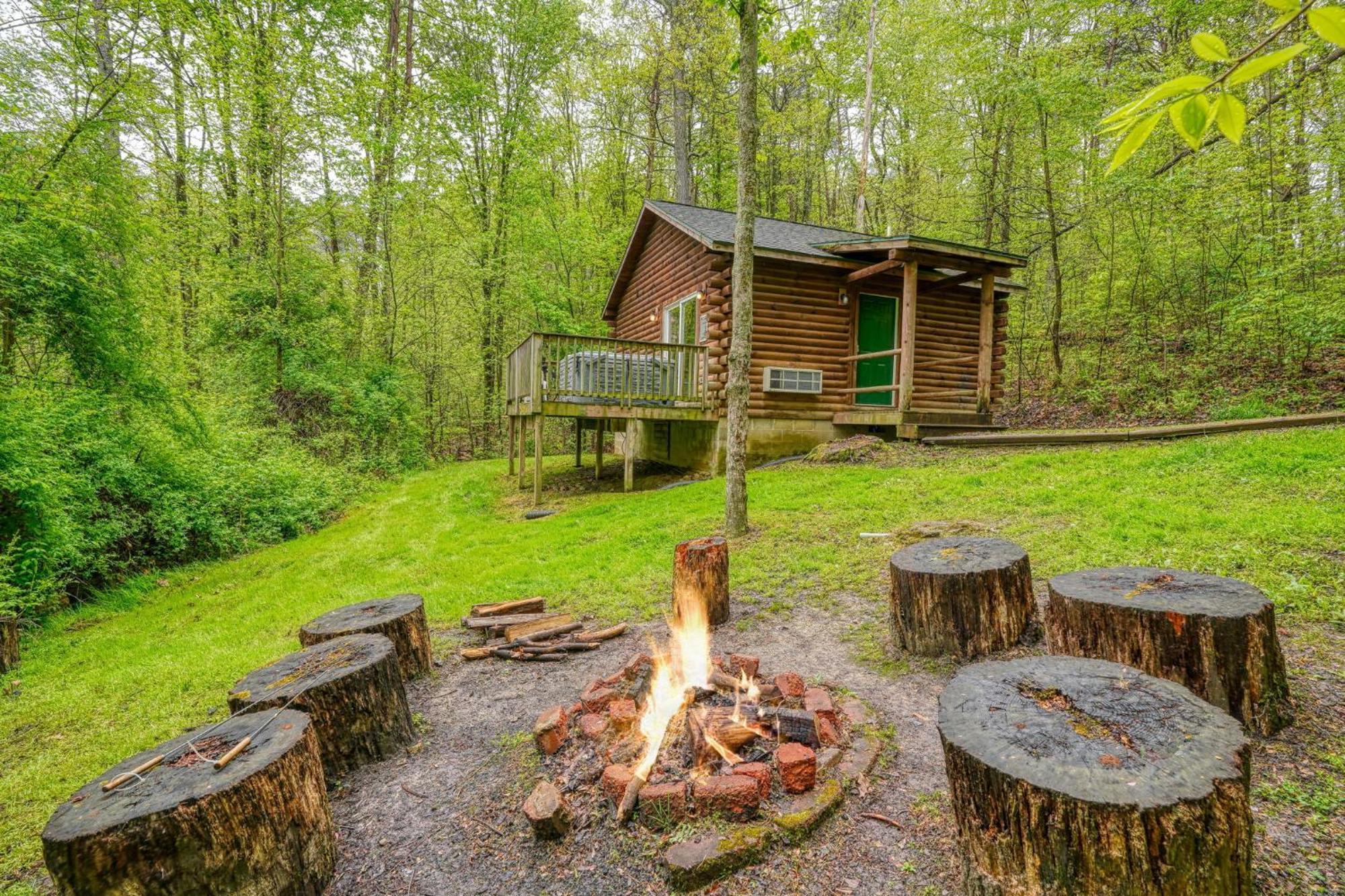 Blue Rose Cabins - Big Woody Cabin โลแกน ภายนอก รูปภาพ